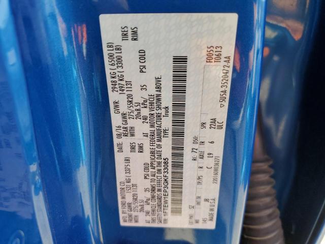 Photo 10 from auction – 2016 FORD F150 SUPER with VIN 1FTEW1EP3GKF33085