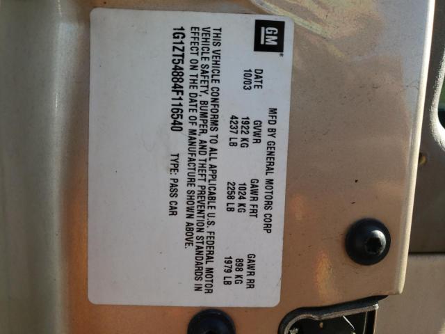 Photo 10 from auction – 2004 CHEVROLET MALIBU LS with VIN 1G1ZT54884F116540
