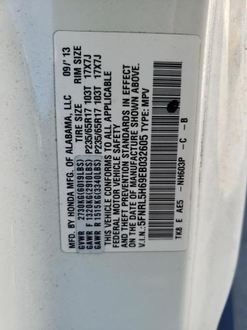 Photo 10 from auction – 2014 HONDA ODYSSEY EX with VIN 5FNRL5H69EB032605