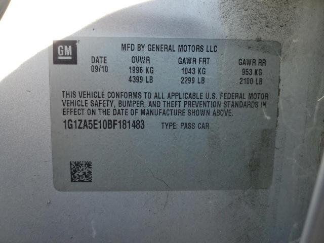 Photo 10 from auction – 2011 CHEVROLET MALIBU LS with VIN 1G1ZA5E10BF181483