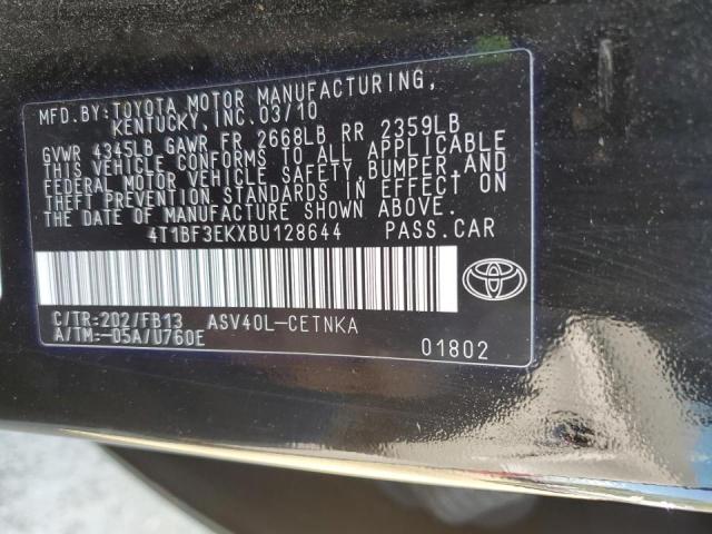 Zdjęcie 10 z aukcji – 2011 TOYOTA CAMRY BASE z VIN 4T1BF3EKXBU128644
