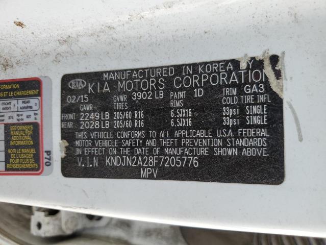 Photo 10 from auction – 2015 KIA SOUL with VIN KNDJN2A28F7205776
