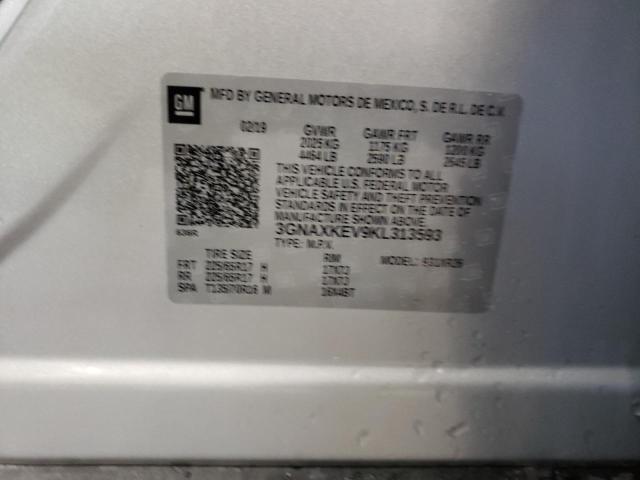 Photo 10 from auction – 2019 CHEVROLET EQUINOX LT with VIN 3GNAXKEV9KL313593