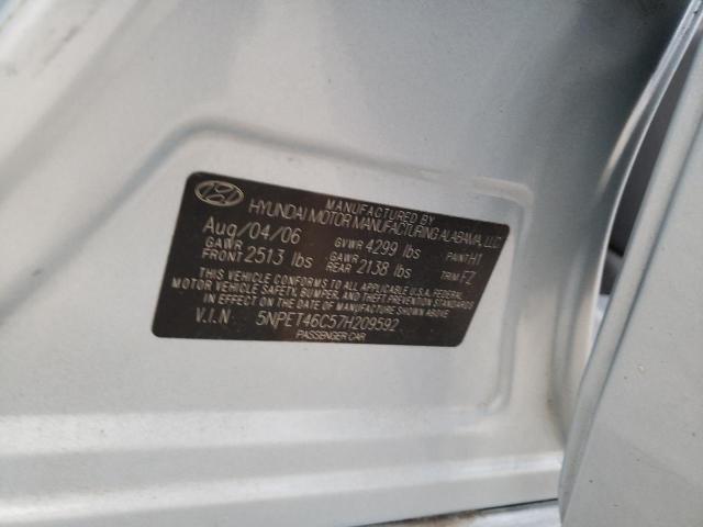 Photo 10 from auction – 2007 HYUNDAI SONATA GLS with VIN 5NPET46C57H209592