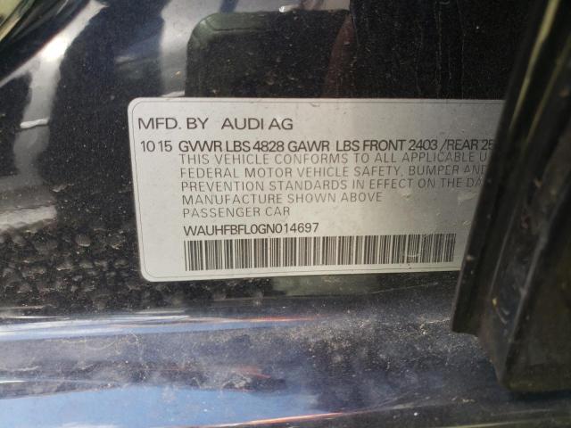 Photo 10 from auction – 2016 AUDI A4 PREMIUM with VIN WAUHFBFL0GN014697