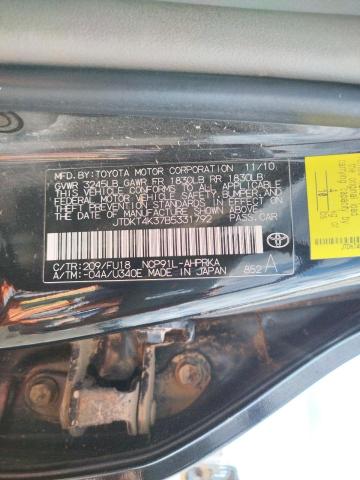 Photo 10 from auction – 2011 TOYOTA YARIS with VIN JTDKT4K37B5331792