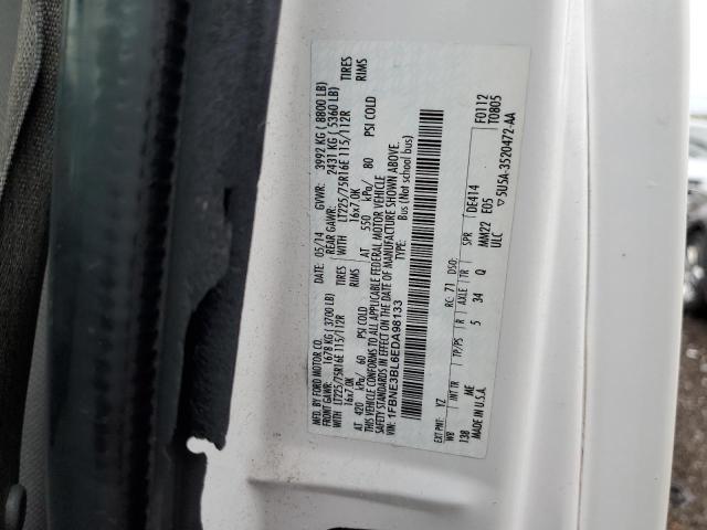 Photo 10 from auction – 2014 FORD ECONOLINE with VIN 1FBNE3BL6EDA98133