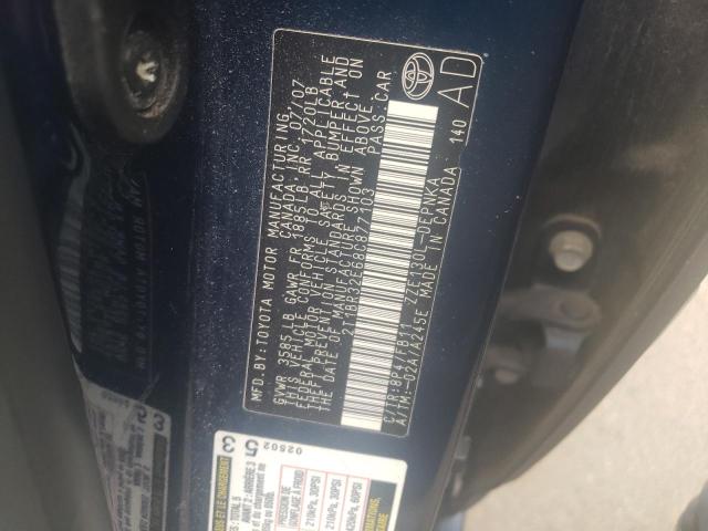 Photo 10 from auction – 2008 TOYOTA COROLLA CE with VIN 2T1BR32E68C877103