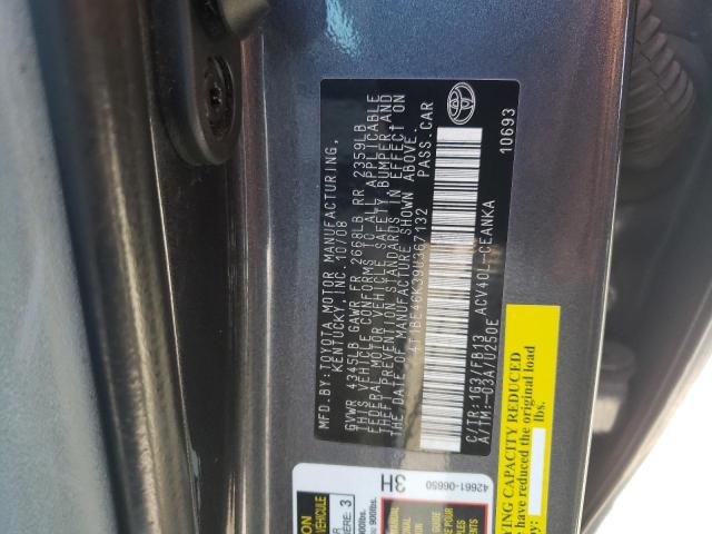 Photo 10 from auction – 2009 TOYOTA CAMRY BASE with VIN 4T1BE46K39U367132