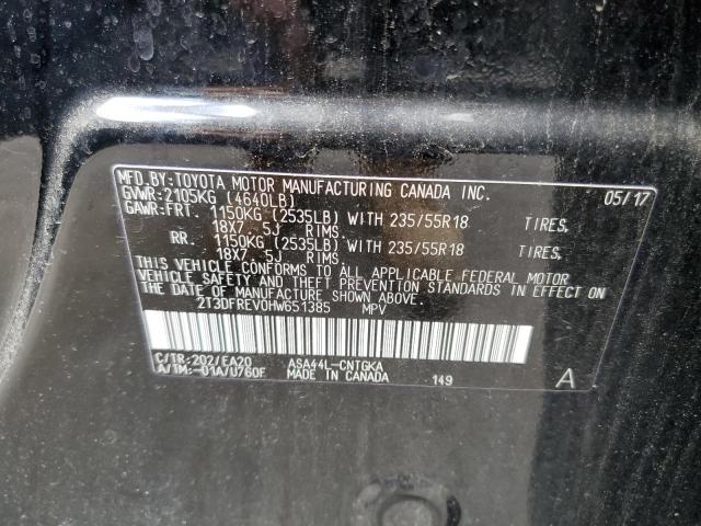 Zdjęcie 10 z aukcji – 2017 TOYOTA RAV4 LIMIT z VIN 2T3DFREV0HW651385