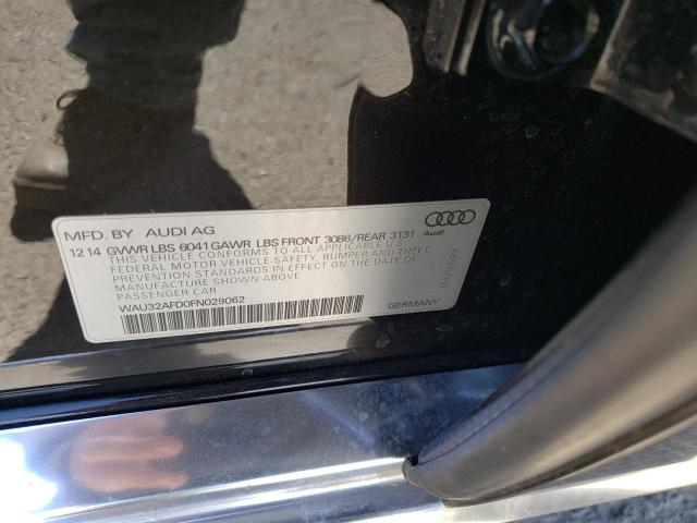 Photo 10 from auction – 2015 AUDI A8 L QUATT with VIN WAU32AFD0FN029062