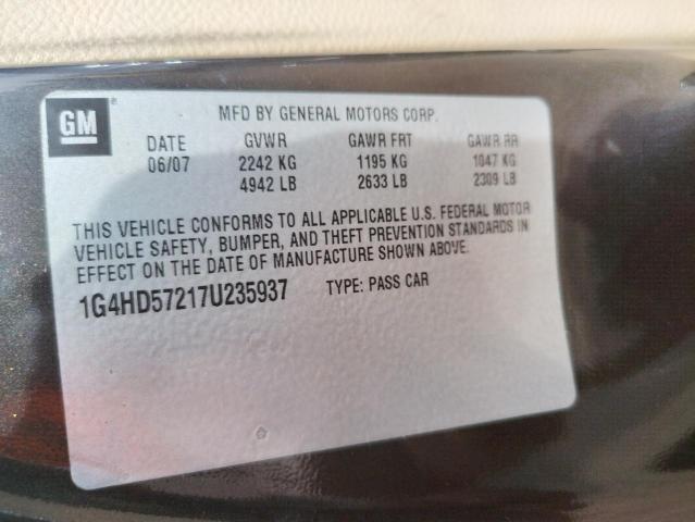 Photo 10 from auction – 2007 BUICK LUCERNE CX with VIN 1G4HD57217U235937
