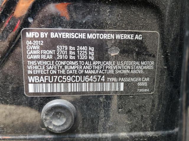 Photo 10 from auction – 2012 BMW 535 XI with VIN WBAFU7C59CDU64574