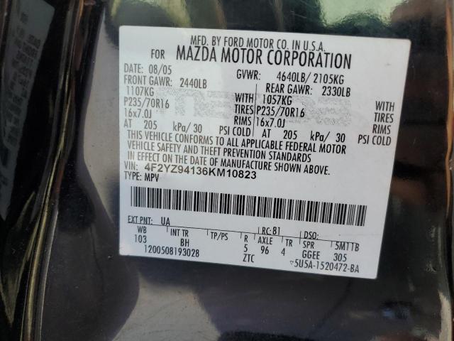 Photo 10 from auction – 2006 MAZDA TRIBUTE S with VIN 4F2YZ94136KM10823