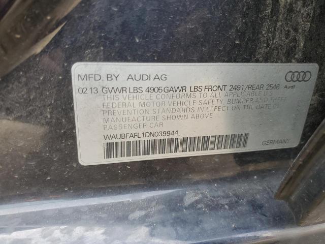 Photo 10 from auction – 2013 AUDI A4 PREMIUM with VIN WAUBFAFL1DN039944