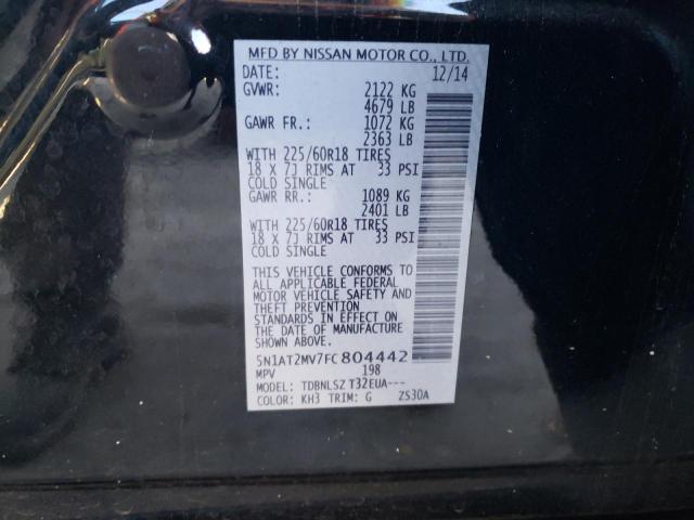 Photo 10 from auction – 2015 NISSAN ROGUE S with VIN 5N1AT2MV7FC804442