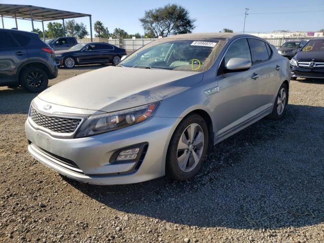 KIA OPTIMA HYB 2014 with VIN KNAGN4AD1E5066315 - Photo from auction