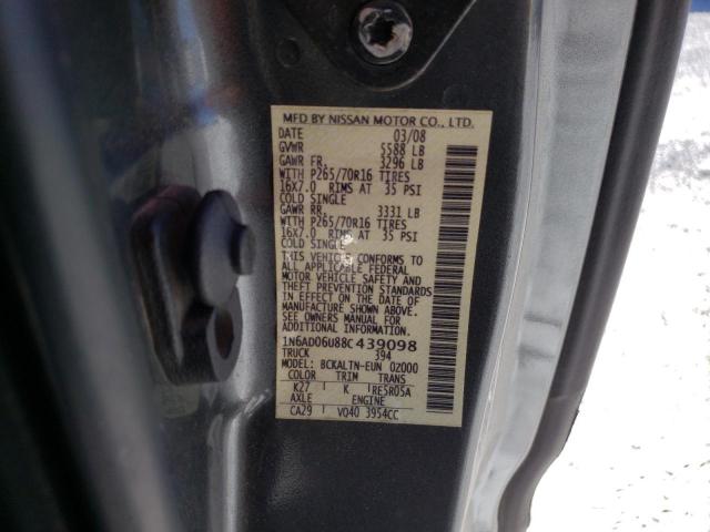 Photo 10 from auction – 2008 NISSAN FRONTIER K with VIN 1N6AD06U88C439098