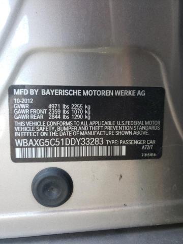 Photo 10 from auction – 2013 BMW 528 I with VIN WBAXG5C51DDY33283
