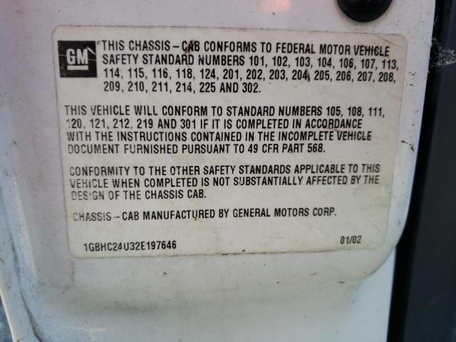 Photo 10 from auction – 2002 CHEVROLET SILVERADO with VIN 1GBHC24U32E197646