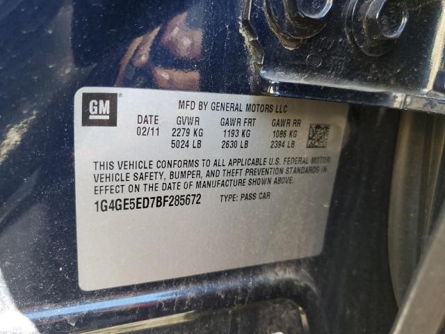 Photo 10 from auction – 2011 BUICK LACROSSE C with VIN 1G4GE5ED7BF285672