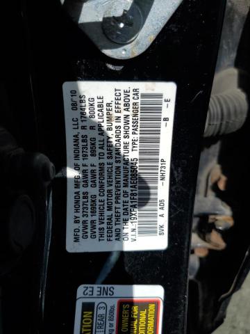 Photo 10 from auction – 2010 HONDA CIVIC EX with VIN 19XFA1F81AE085045