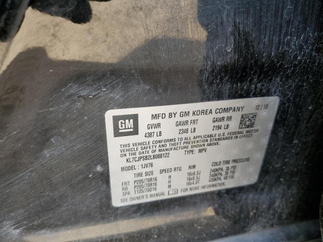 Photo 10 from auction – 2020 CHEVROLET TRAX 1LT with VIN KL7CJPSB2LB088122