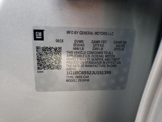 Photo 10 from auction – 2018 CHEVROLET VOLT LT with VIN 1G1RC6S52JU151399