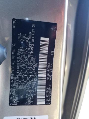 Photo 10 from auction – 2006 TOYOTA SIENNA CE with VIN 5TDZA23C16S550626