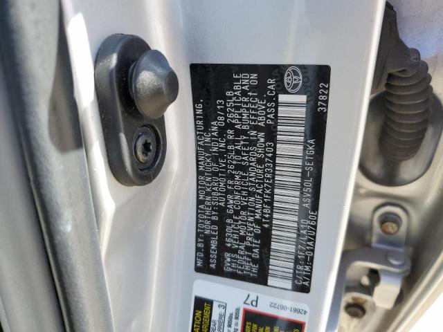 Photo 10 from auction – 2014 TOYOTA CAMRY L with VIN 4T4BF1FK7ER337403