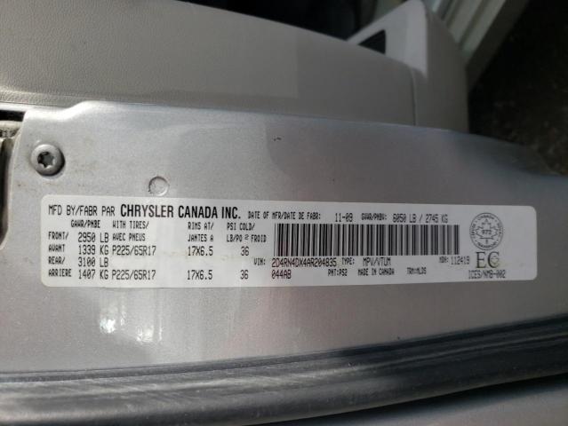 Photo 10 from auction – 2010 DODGE GRAND CARA with VIN 2D4RN4DX4AR204835
