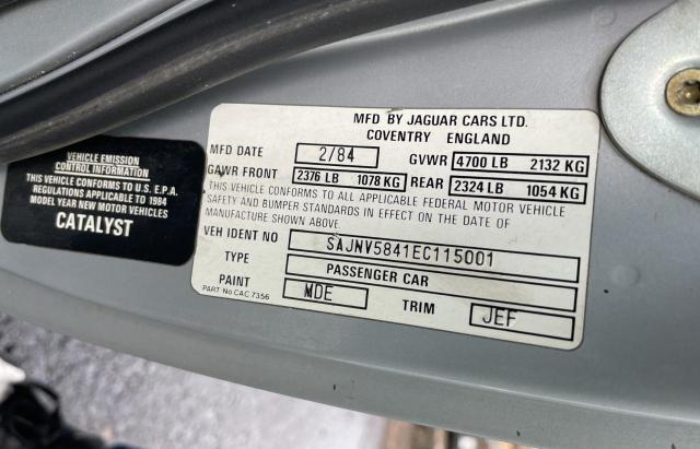 Photo 10 from auction – 1984 JAGUAR XJS with VIN SAJNV5841EC115001