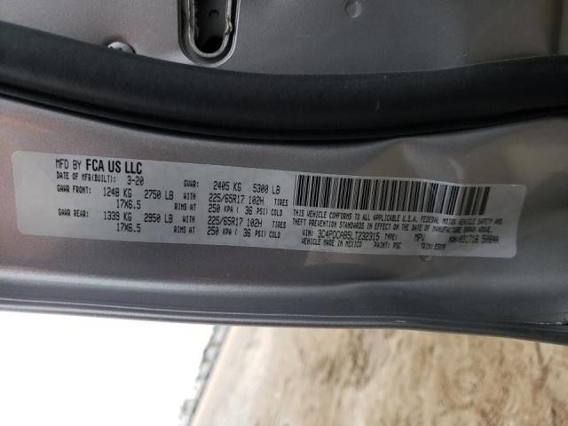 Photo 10 from auction – 2020 DODGE JOURNEY SE with VIN 3C4PDCAB5LT232315