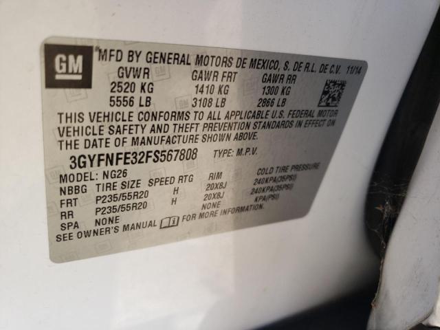 Photo 10 from auction – 2015 CADILLAC SRX PERFOR with VIN 3GYFNFE32FS567808