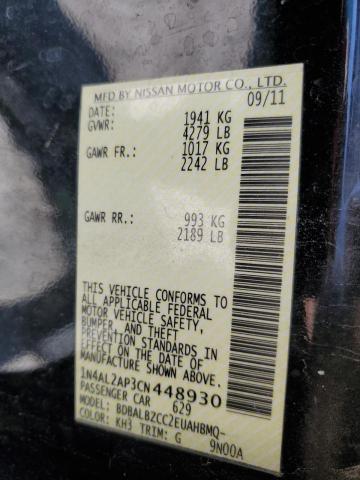 Photo 10 from auction – 2012 NISSAN ALTIMA BAS with VIN 1N4AL2AP3CN448930
