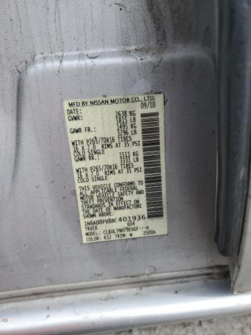 Photo 10 from auction – 2011 NISSAN FRONTIER S with VIN 1N6AD0FV8BC401936