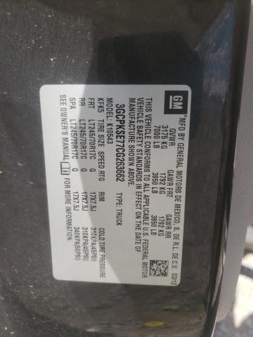 Photo 10 from auction – 2012 CHEVROLET SILVERADO with VIN 3GCPKSE77CG263662