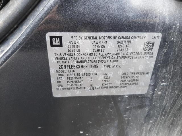 Photo 10 from auction – 2017 CHEVROLET EQUINOX LS with VIN 2GNFLEEKXH6260506