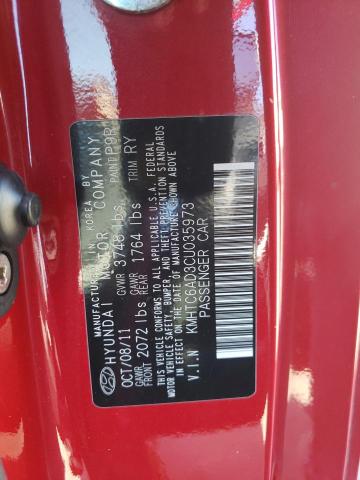 Фото 10 с аукциона – 2012 HYUNDAI VELOSTER с VIN KMHTC6AD3CU035973