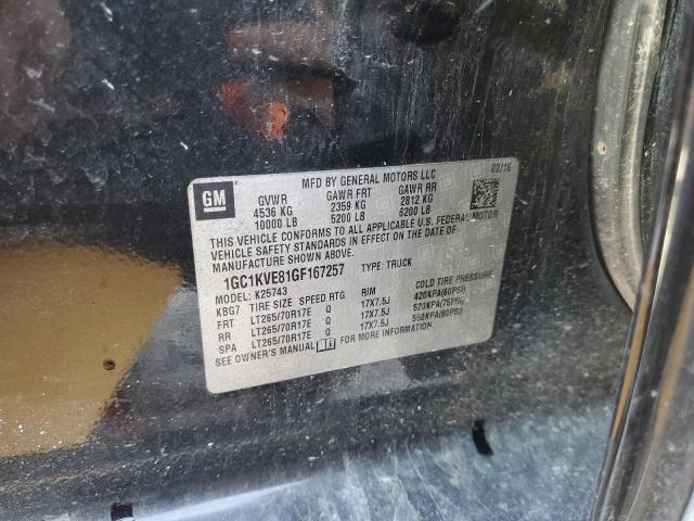 Photo 10 from auction – 2016 CHEVROLET SILVERADO with VIN 1GC1KVE81GF167257