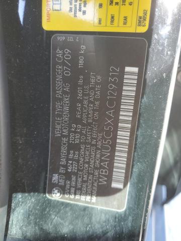 Photo 10 from auction – 2010 BMW 528 I with VIN WBANU5C5XAC129312