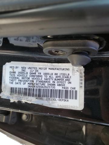 Photo 10 from auction – 2006 TOYOTA COROLLA CE with VIN 1NXBR32E66Z625735