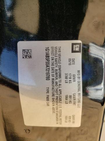 Photo 10 from auction – 2010 CHEVROLET COBALT LS with VIN 1G1AB5F55A7219780