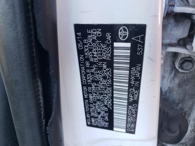 Photo 10 from auction – 2014 TOYOTA PRIUS C with VIN JTDKDTB32E1567253