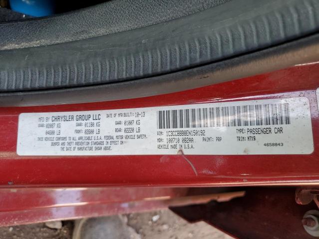 Photo 10 from auction – 2014 CHRYSLER 200 TOURIN with VIN 1C3CCBBB8EN150192