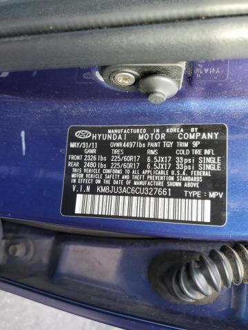 Photo 10 from auction – 2012 HYUNDAI TUCSON GLS with VIN KM8JU3AC6CU327661