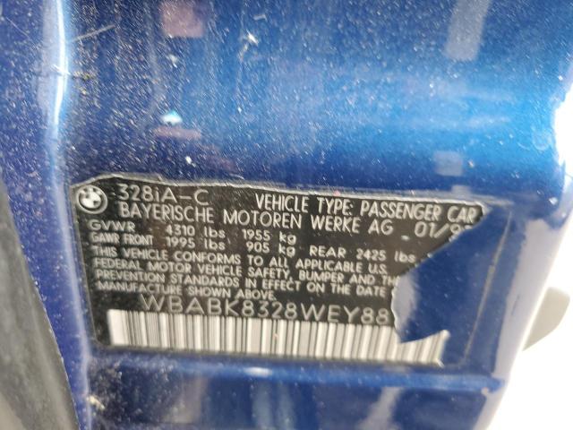 Photo 10 from auction – 1998 BMW 328 IC AUT with VIN WBABK8328WEY88147