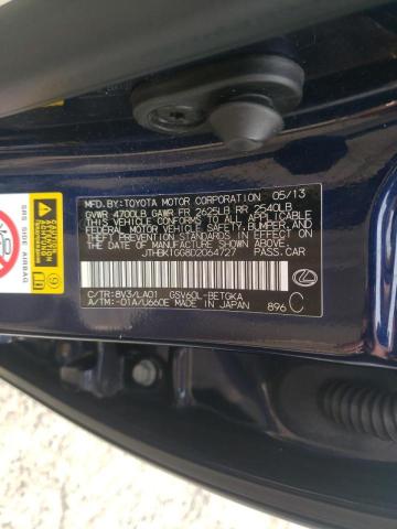 Photo 10 from auction – 2013 LEXUS ES 350 with VIN JTHBK1GG8D2064727