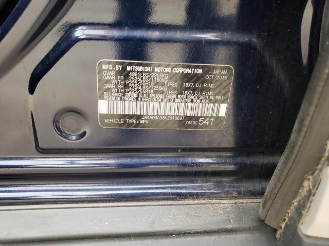 Photo 10 from auction – 2019 MITSUBISHI OUTLANDER with VIN JA4AD3A33KZ016897