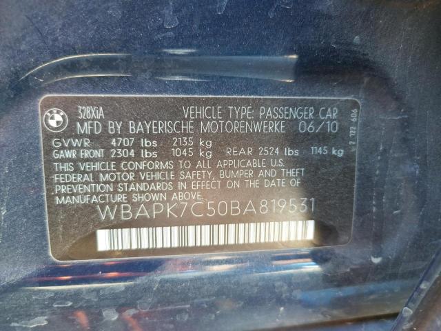 Photo 10 from auction – 2011 BMW 328 XI with VIN WBAPK7C50BA819531